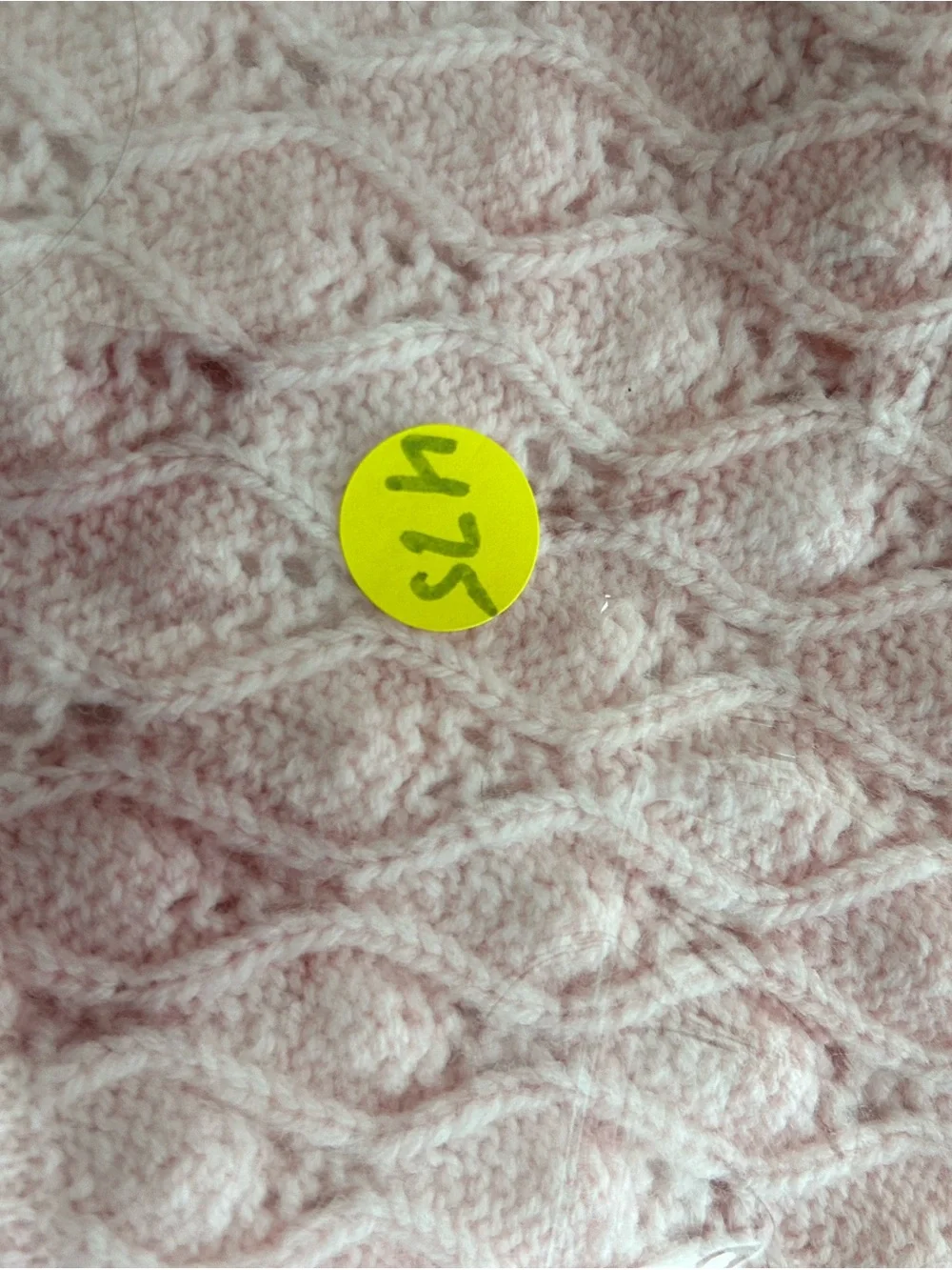 Light Pink Knit Button-Front Cardigan Sweater